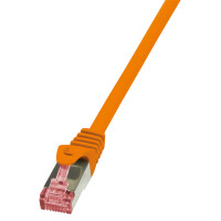LogiLink Patchkabel, Kat. 6, S FTP, 0,25 m, orange