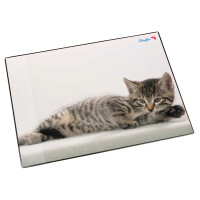 Läufer Schreibunterlage Katze grau, 400 x 530 mm
