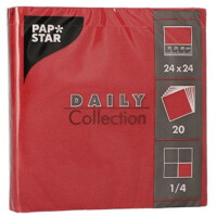 PAPSTAR Cocktail-Servietten, 240 x 240 mm, 3-lagig, creme