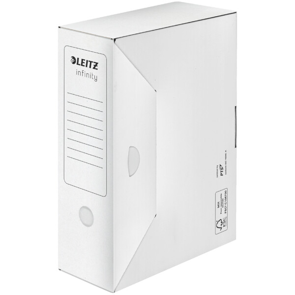 LEITZ Archiv-Schachtel Infinity, weiß, säurefrei, (B)100 mm