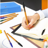 BIC Kugelschreiber Orange, Strichfarbe: blau