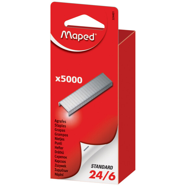 Maped Heftklammern 26 8, verzinkt, Großpackung