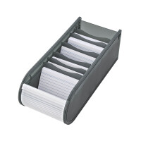 WEDO Lernkartei, DIN A8 quer, inkl. 100 Karteikarten, grau