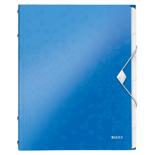 LEITZ Ordnungsmappe WOW, DIN A4, PP, 12 Fächer,gelb-metallic