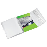 LEITZ Ordnungsmappe WOW, DIN A4, PP, 12 Fächer,gelb-metallic
