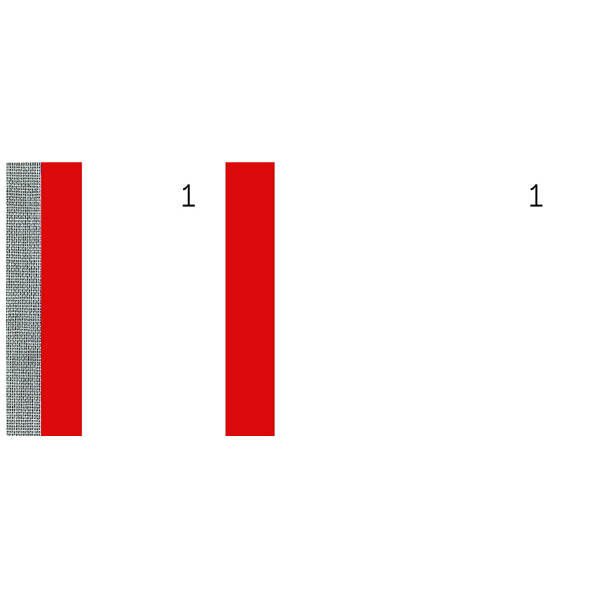 ELVE Bon-Block, violett, Maße: (B)135 x (H)60 mm