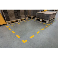DURABLE Stellplatzmarkierung, L-Form, selbstklebend, gelb
