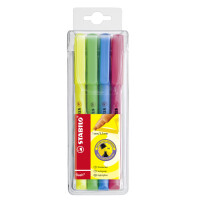 STABILO Textmarker flash, 4er PP-Etui