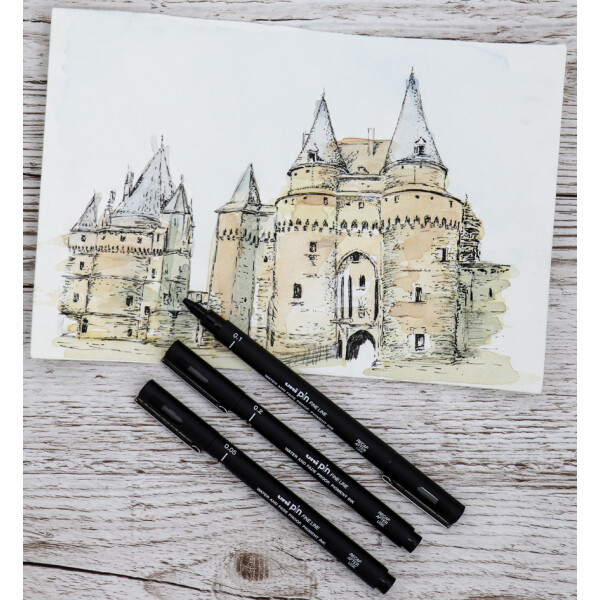 uni-ball Fineliner PIN 02200 N, schwarz