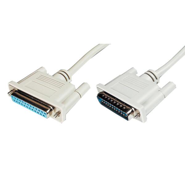 DIGITUS 25-Pol Sub-D Kabel, Stecker - Kupplung, 2,0 m