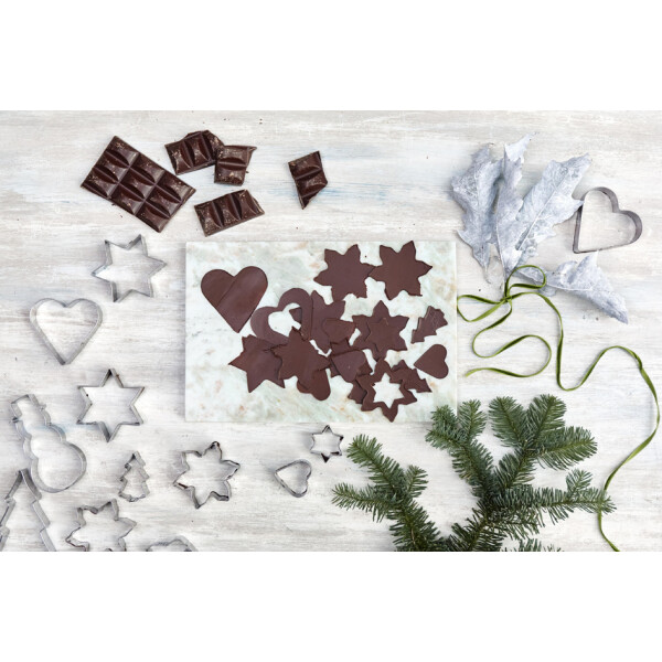 GastroMax Ausstechform Tannenbaum, Höhe: 110 mm, Edelstahl