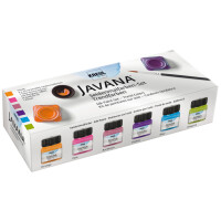 KREUL Seidenmalfarbe JAVANA, Trendfarben-Set, 6 x 20 ml