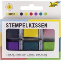 folia Stempelkissen Set "Basic", 6-farbig sortiert