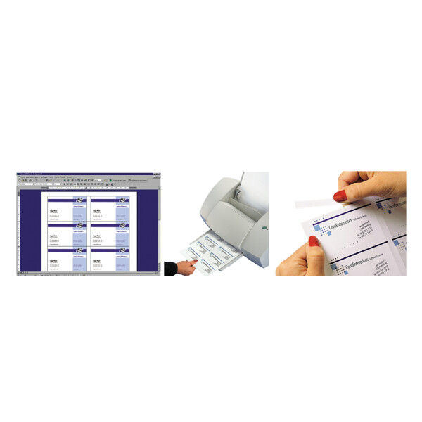 sigel Visitenkarten, 85 x 55 mm, 200 g qm, hochweiß