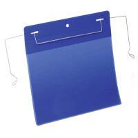 DURABLE Drahtbügeltasche, A4 hoch, blau
