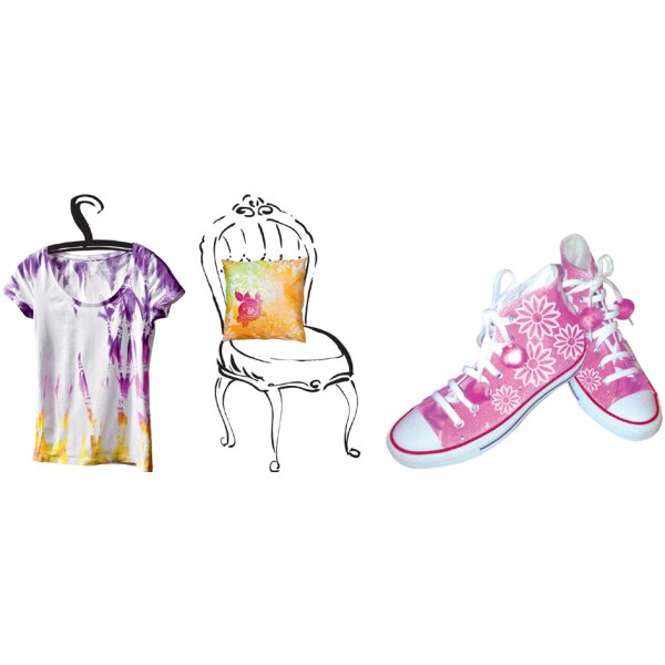 Marabu Textilspr&uuml;hfarbe "Fashion-Spray", Set TIE DYE STYLE