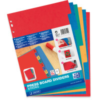 Oxford Karton-Register, blanko, DIN A4, marmoriert,12-teilig