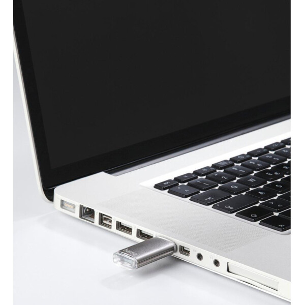 hama USB 2.0 Speicherstick "Laeta", 128 GB, silber