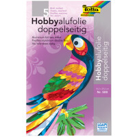 folia Alu-Bastelfolie, 185 x 295 mm, 5 Blatt in Bastelmappe