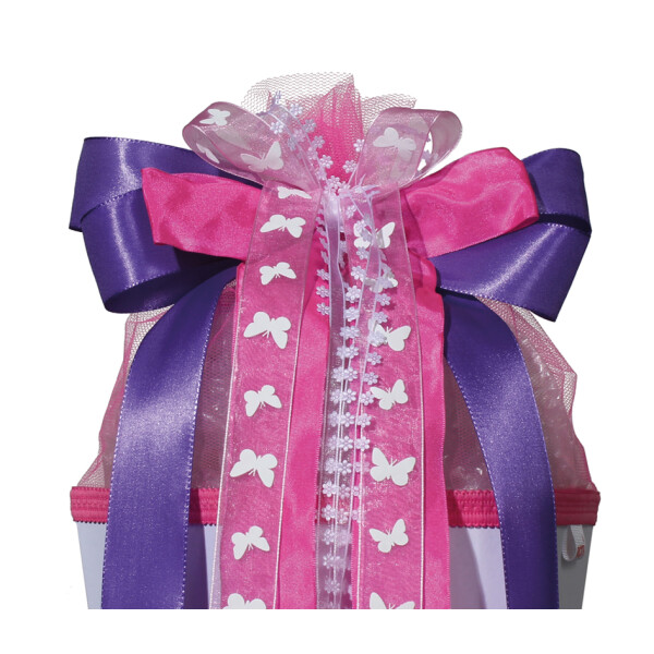 ROTH Schultütenschleife "Purple Rain", lila pink
