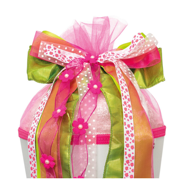 ROTH Schultütenschleife "Purple Rain", lila pink