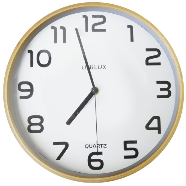 UNiLUX Wanduhr Quarzuhr "BALTIC", Durchmesser: 300 mm, braun