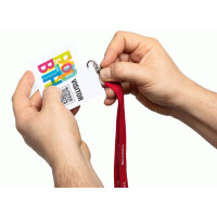 DURABLE Namensschild "VISITOR BADGE", aus...