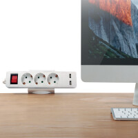 LogiLink Klemmhalterung für Steckdosenleisten,...