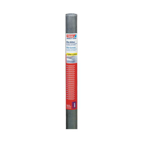 tesa Fliegengitter ALU COMFORT Fenster, 1,20 m x 1,50 m