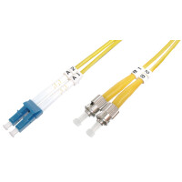 DIGITUS LWL Patchkabel, LC-Duplex - 2 x ST, OS2, 3,0 m