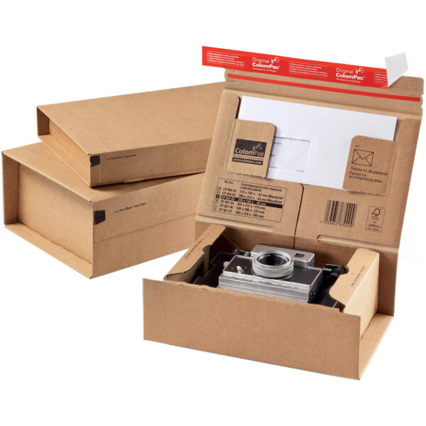 ColomPac Paket-Versandkarton "POST", Größe: XL, braun