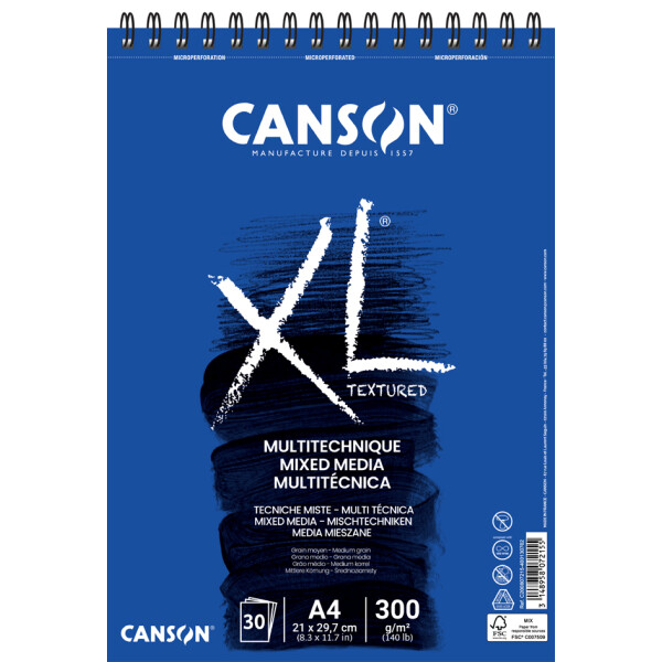 CANSON Studienblock XL MIXED MEDIA Textured, DIN A5