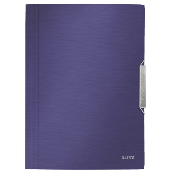 LEITZ Eckspannermappe Style, DIN A4, PP, satin-schwarz