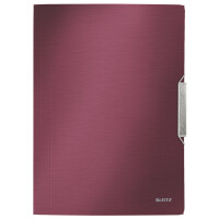 LEITZ Eckspannermappe Style, DIN A4, PP, satin-schwarz