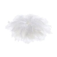 folia Flauschfedern, 10 g, weiß