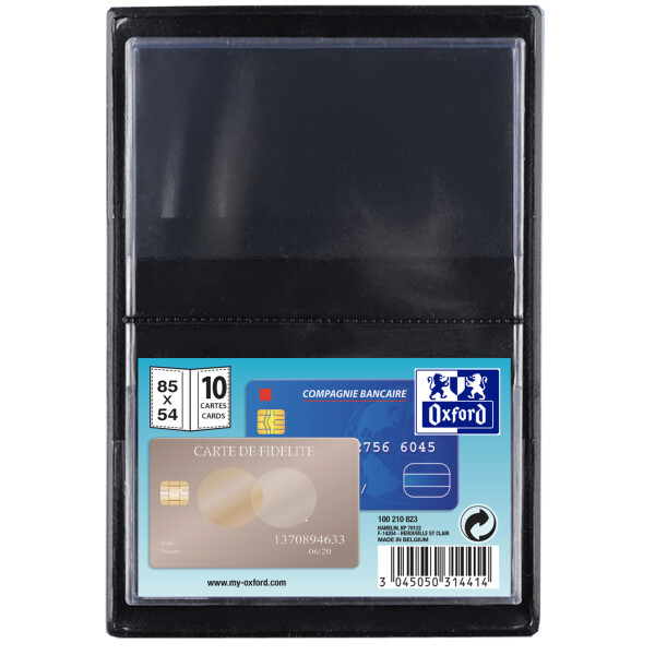 Oxford Ausweishülle, PVC, 1-fach, Format: 85 x 55 mm