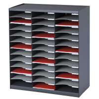 PAPERFLOW Sortierstation, 36 Fächer, schwarz