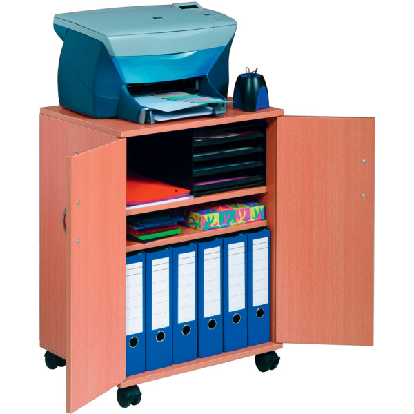 DURABLE Bürowagen "74 53", geschlossen, 3 Fächer, weiß