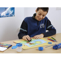 Läufer Schwammdose, rund, farbig sortiert