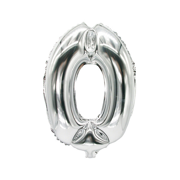 PAPSTAR Folienballon "Zahlen", Ziffer: 4, silber