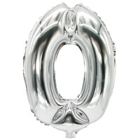 PAPSTAR Folienballon "Zahlen", Ziffer: 4, silber