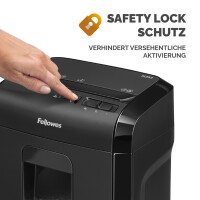 Fellowes Aktenvernichter Powershred 10M, schwarz, Partikel