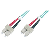 DIGITUS LWL Patchkabel, SC-Duplex - SC-Duplex, OM3, 1,0 m