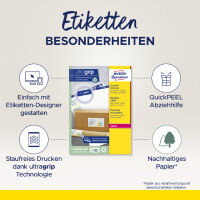 AVERY Zweckform Versand-Etiketten, 99,1 x 67,7 mm,...