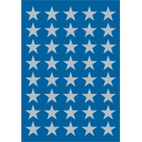 HERMA Weihnachts-Sticker DECOR "Sterne", 22 mm, silber