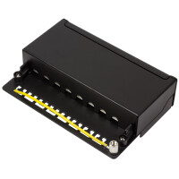 LogiLink Desktop Patch Panel Kat. 6A, 8-Ports, schwarz