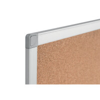 Bi-Office Korktafel AYDA, Aluminiumrahmen, 900 x 600 mm