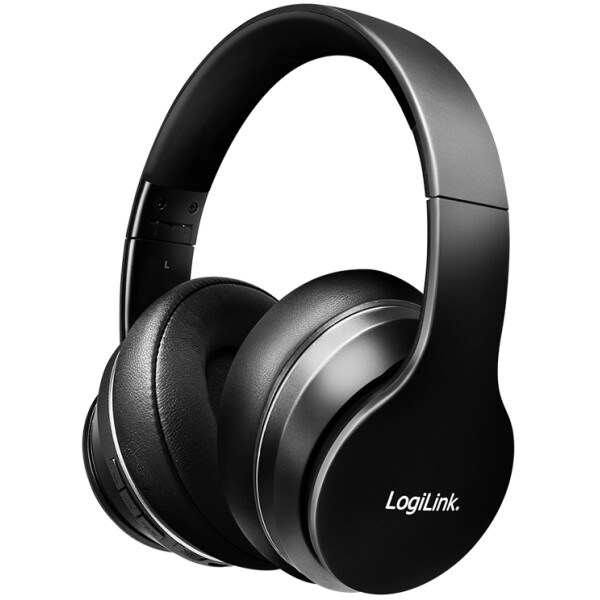 LogiLink BT 5.3 Active-Noise-Cancelling-Headset, schwarz