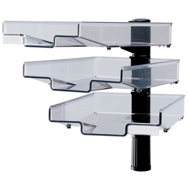 Hansa Schwenkflügler mit 3 Schalen, lichtgrau