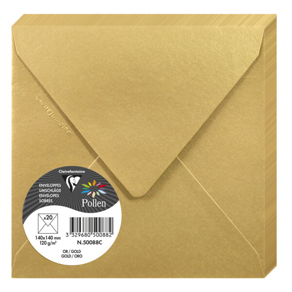 Pollen by Clairefontaine Briefumschlag 140 mm, perlmutt-